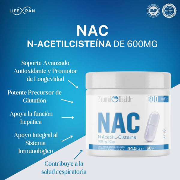 N-Acetilcisteína beneficios comprobados