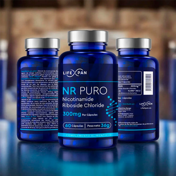 Combo Longevidad LifeXpan® | NR Puro 60 + Magnesio Bisglicinato + Optimal | Aumenta NAD+, Vitalidad, Sueño Reparador y Sistema Inmune | 3 Suplementos Premium