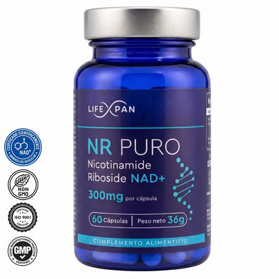 LifeXpan® NR PURO 60 caps | Avanzado NAD+ | Nicotinamida Ribósido Pura