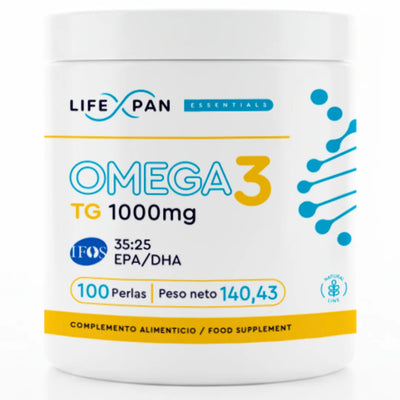 LifeXpan® Omega 3 Ultra Puro IFOS® – 1000 mg | Alta concentración 35% EPA + 25% DHA con Vitamina E | 100 perlas