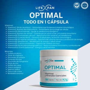 multivitamínico con antioxidantes LifeXpan Essentials Optimal