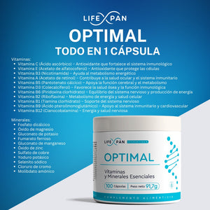 combo lifexpan complementos alimenticios longevidad multivitaminas y minerales