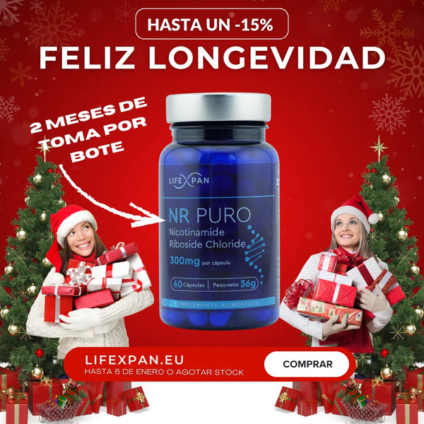 LifeXpan® NR PURO 60 | Avanzado NAD+ | Nicotinamida Ribósido Pura | 60 cápsulas