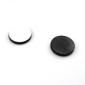 Shungita x4 Placas de 25 mm para Teléfono Móvil con Adhesivo Circular | Protección EMF y Equilibrio | LifeXpan Quantum Shield