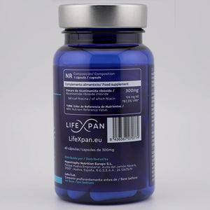 Lifexpan NR puro 60 capsulas reverso