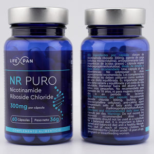 Lifexpan NR puro 60 capsulas reverso