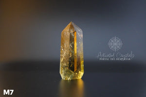 Torre de Citrino Dorado Ahumado Manifestador. Cristales activados para la abundancia, prosperidad y protección. Cuarzo natural | Pieza Única
