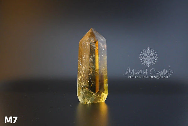 Torre de Citrino Dorado Ahumado Manifestador. Cristales activados para la abundancia, prosperidad y protección. Cuarzo natural | Pieza Única