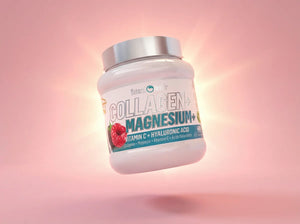 Colágeno + Magnesio + Ácido hialurónico + Vitamina C  | Sabor Frutos del Bosque | 400 gr