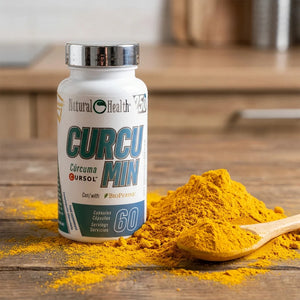 Curcumin Cursol® + Bioperine® Producto Patentado con Jengibre y Vitamina C | Cúrcuma de Alta Biodisponibilidad | 60 Cápsulas