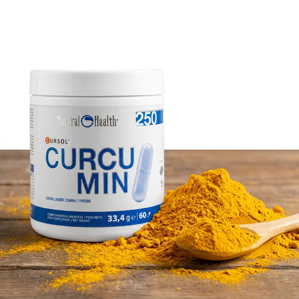 Curcumin Cursol® + Bioperine® Producto Patentado con Jengibre y Vitamina C | Cúrcuma de Alta Biodisponibilidad | 60 Cápsulas