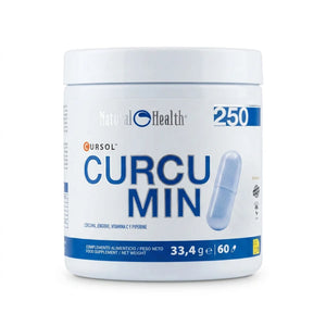 Curcumin Cursol® + Bioperine® Producto Patentado con Jengibre y Vitamina C | Cúrcuma de Alta Biodisponibilidad | 60 Cápsulas