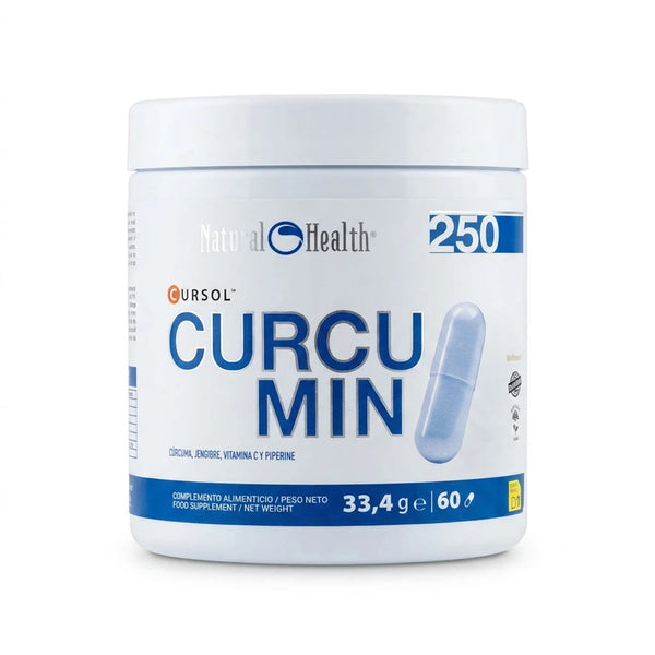 Curcumin Cursol® + Bioperine® Producto Patentado con Jengibre y Vitamina C | Cúrcuma de Alta Biodisponibilidad | 60 Cápsulas