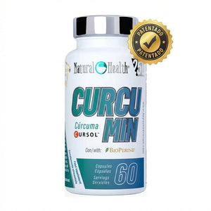 Curcumin Cursol® + Bioperine® Producto Patentado con Jengibre y Vitamina C | Cúrcuma de Alta Biodisponibilidad | 60 Cápsulas