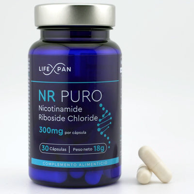 LifeXpan® NR Puro 30 | Avanzado NAD+ | Nicotinamida Ribósido Pura 300 mg | 30 cápsulas