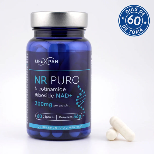 LifeXpan® NR PURO 60 | Avanzado NAD+ | Nicotinamida Ribósido Pura | 60 cápsulas