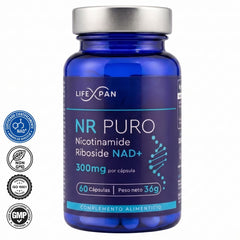 LifeXpan® NR PURO 60 caps | Avanzado NAD+ | Nicotinamida Ribósido Pura