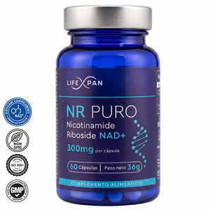 LifeXpan® NR PURO 60 caps | Avanzado NAD+ | Nicotinamida Ribósido Pura