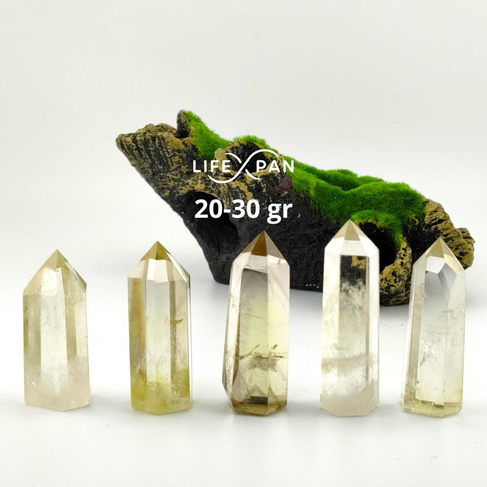 Citrino Punta Canalizadora Natural – Cristal Energético para Prosperidad, Abundancia y Transmutación de Energías – LifeXpan