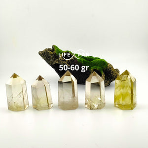 Citrino Punta Canalizadora Natural – Cristal Energético para Prosperidad, Abundancia y Transmutación de Energías – LifeXpan