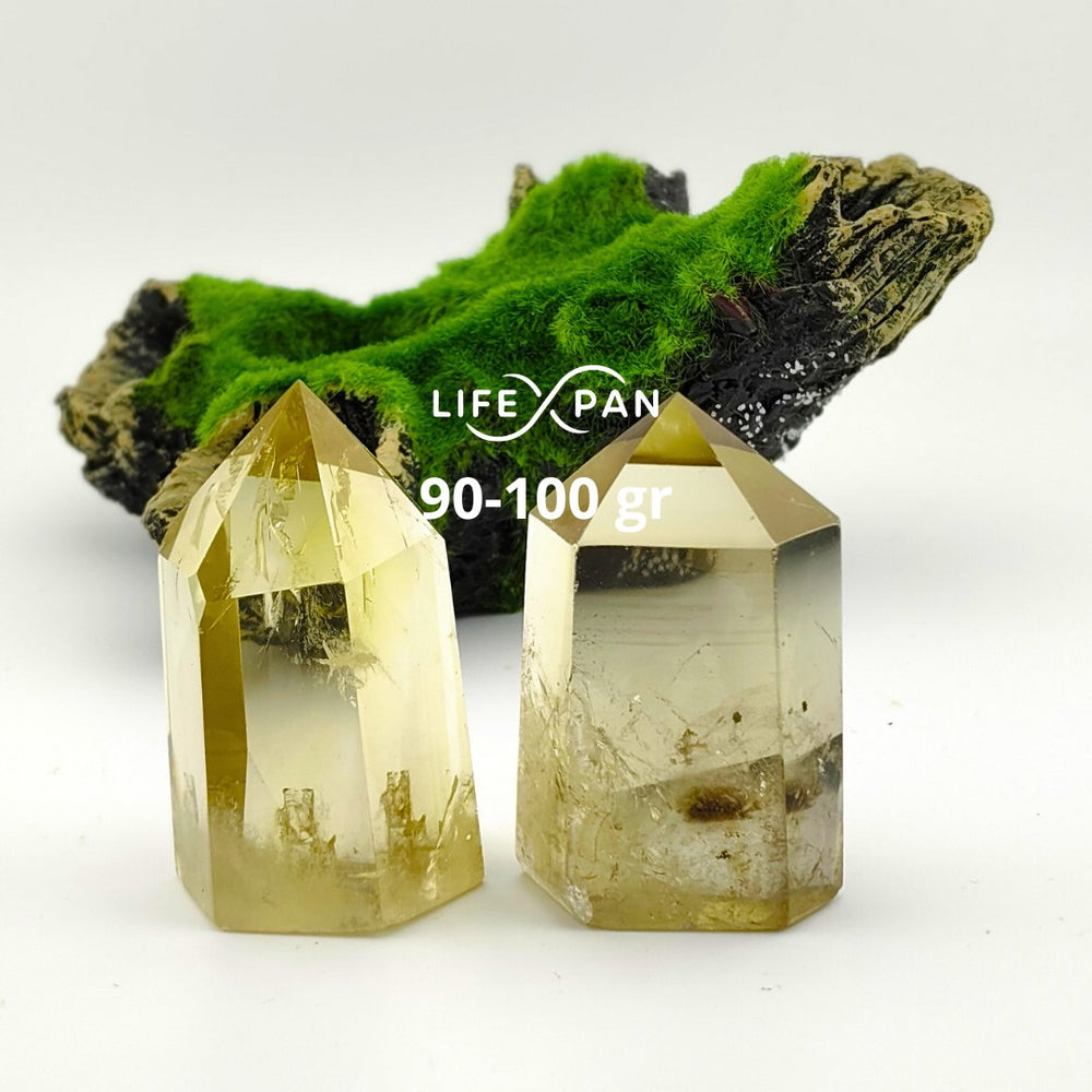 Citrino Punta Canalizadora Natural – Cristal Energético para Prosperidad, Abundancia y Transmutación de Energías – LifeXpan
