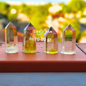 Citrino Punta Canalizadora Natural – Cristal Energético para Prosperidad, Abundancia y Transmutación de Energías – LifeXpan