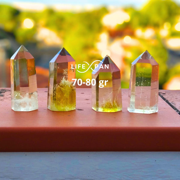 Citrino Punta Canalizadora Natural – Cristal Energético para Prosperidad, Abundancia y Transmutación de Energías – LifeXpan