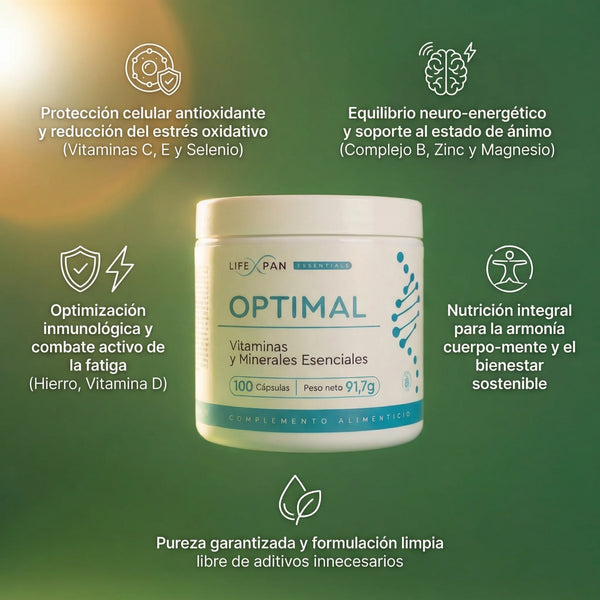 Multivitaminas con Antioxidantes | LifeXpan® Essentials Optimal | 100 Comprimidos