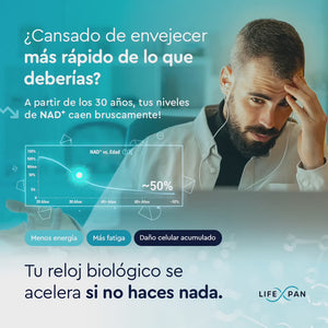 LifeXpan® NR PURO 60 | Avanzado NAD+ | Nicotinamida Ribósido Pura | 60 cápsulas