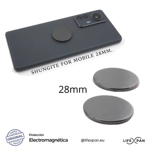 Protección Luxury Shungita 28mm para móviles