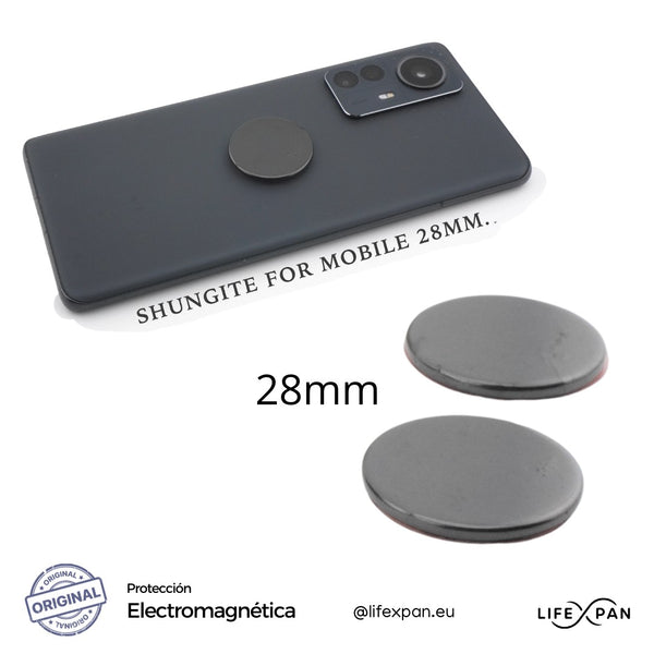 Protección Luxury Shungita 28mm para móviles